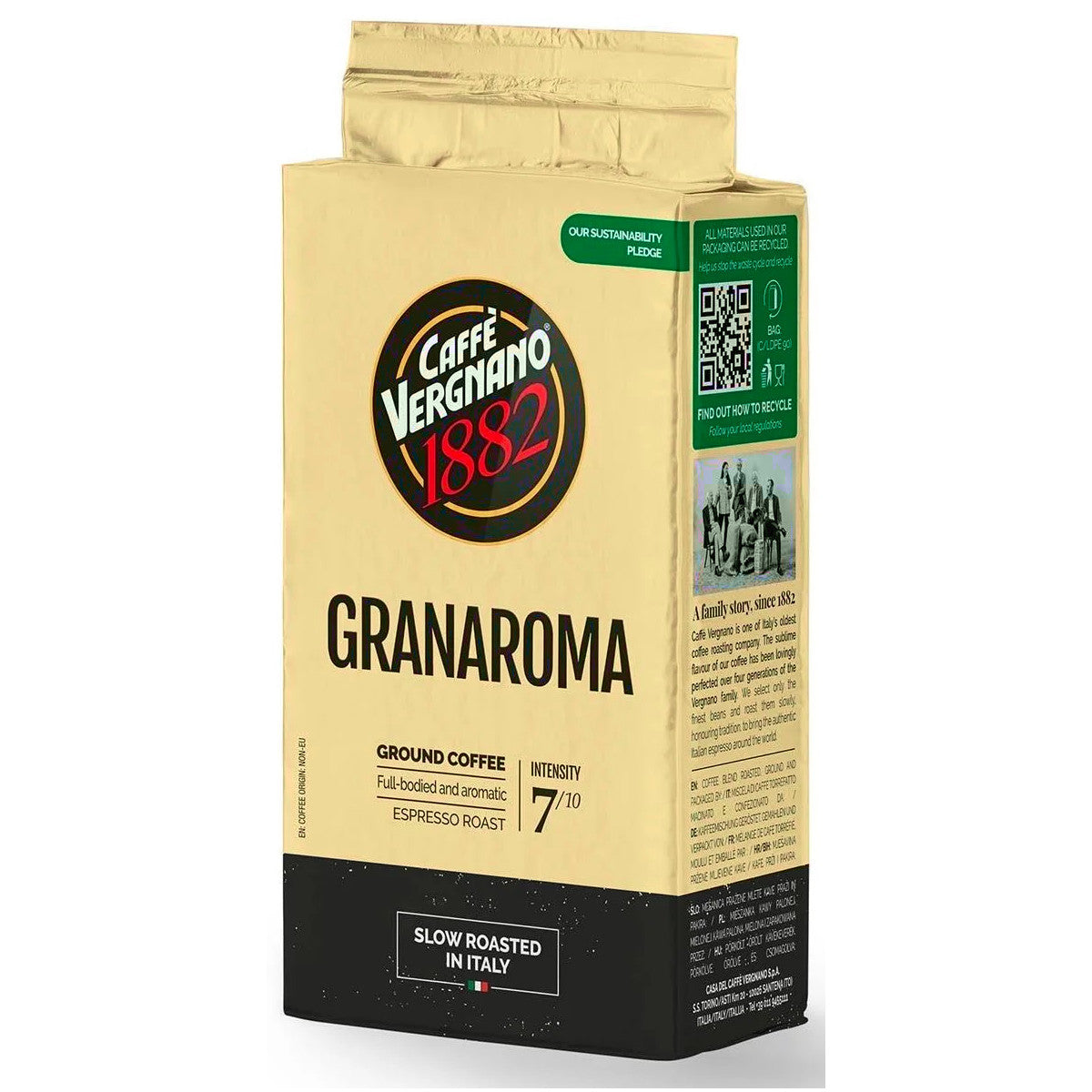 250 גרם קפה טחון ורניאנו גרן ארומה Vergnano Granaroma