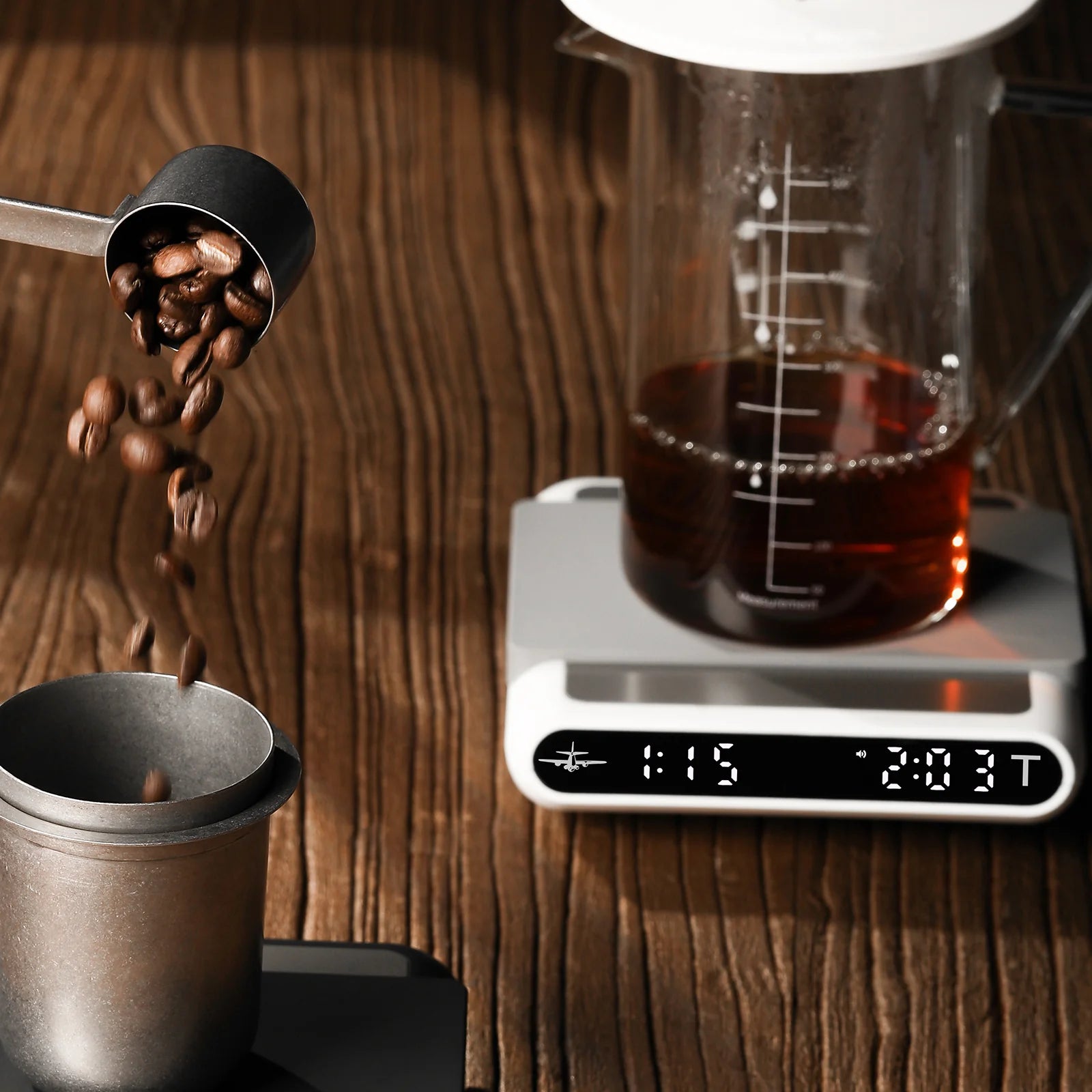 משקל דיגיטלי מקצועי לשקילת קפה של 3BOMBER Formula Coffee Scale