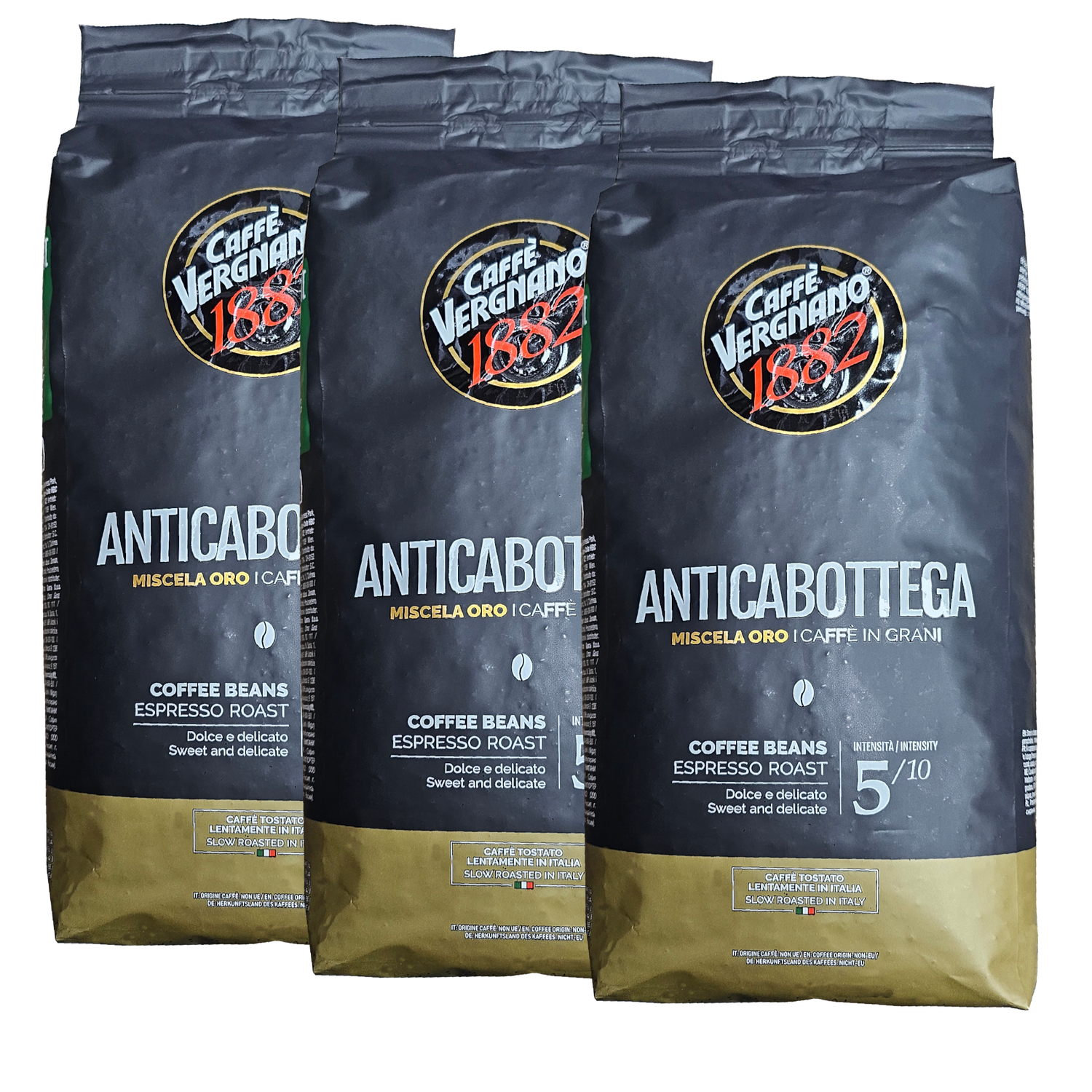 3 ק"ג פולי קפה ורניאנו אנטיקה בוטקה Vergnano 1882 Antica Bottega