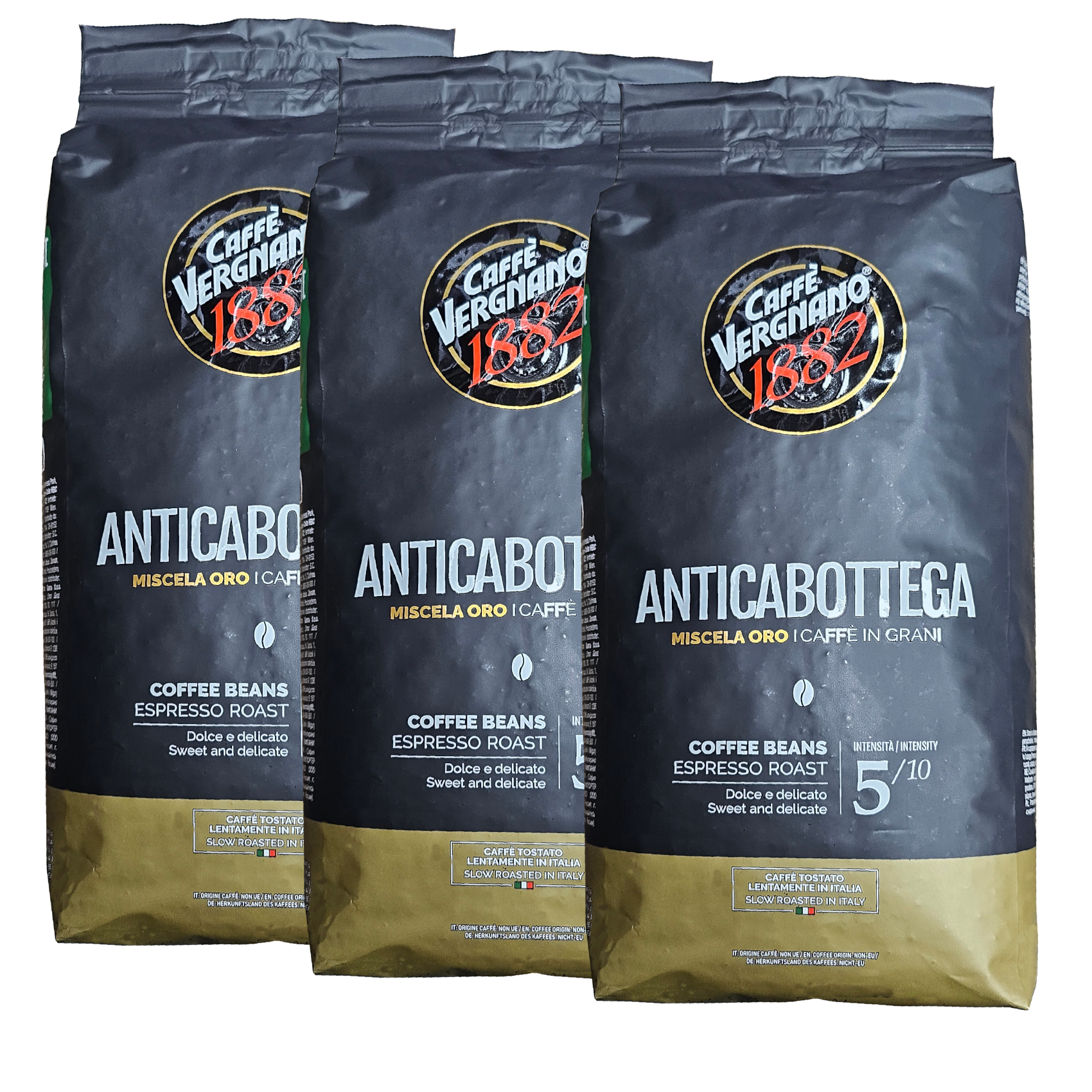 3 ק"ג פולי קפה ורניאנו אנטיקה בוטקה Vergnano 1882 Antica Bottega