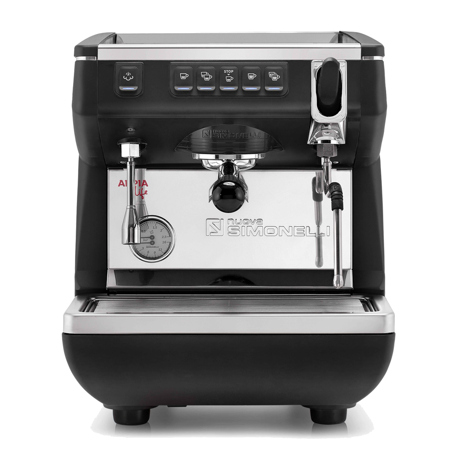 Коммерческая эспрессо-машина с одной головкой черного цвета — Nuova Simonelli Appia Life 1G