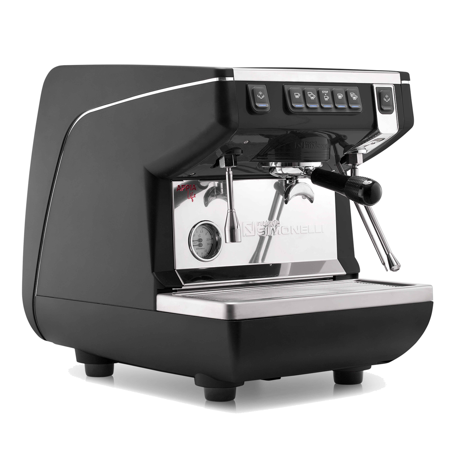 Коммерческая эспрессо-машина с одной головкой черного цвета — Nuova Simonelli Appia Life 1G