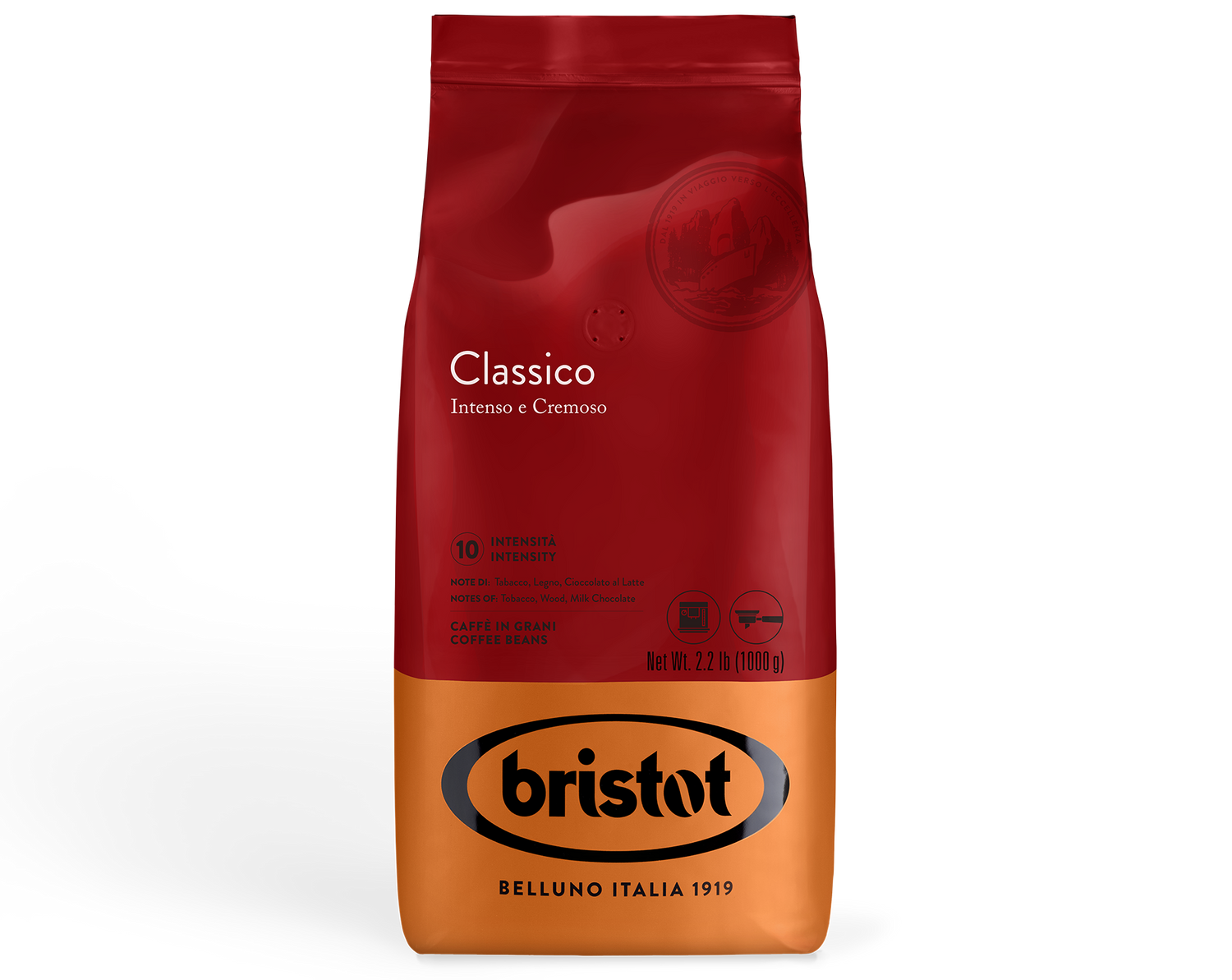 1 ק"ג פולי קפה בריסטוט קלסיקו Bristot Classico