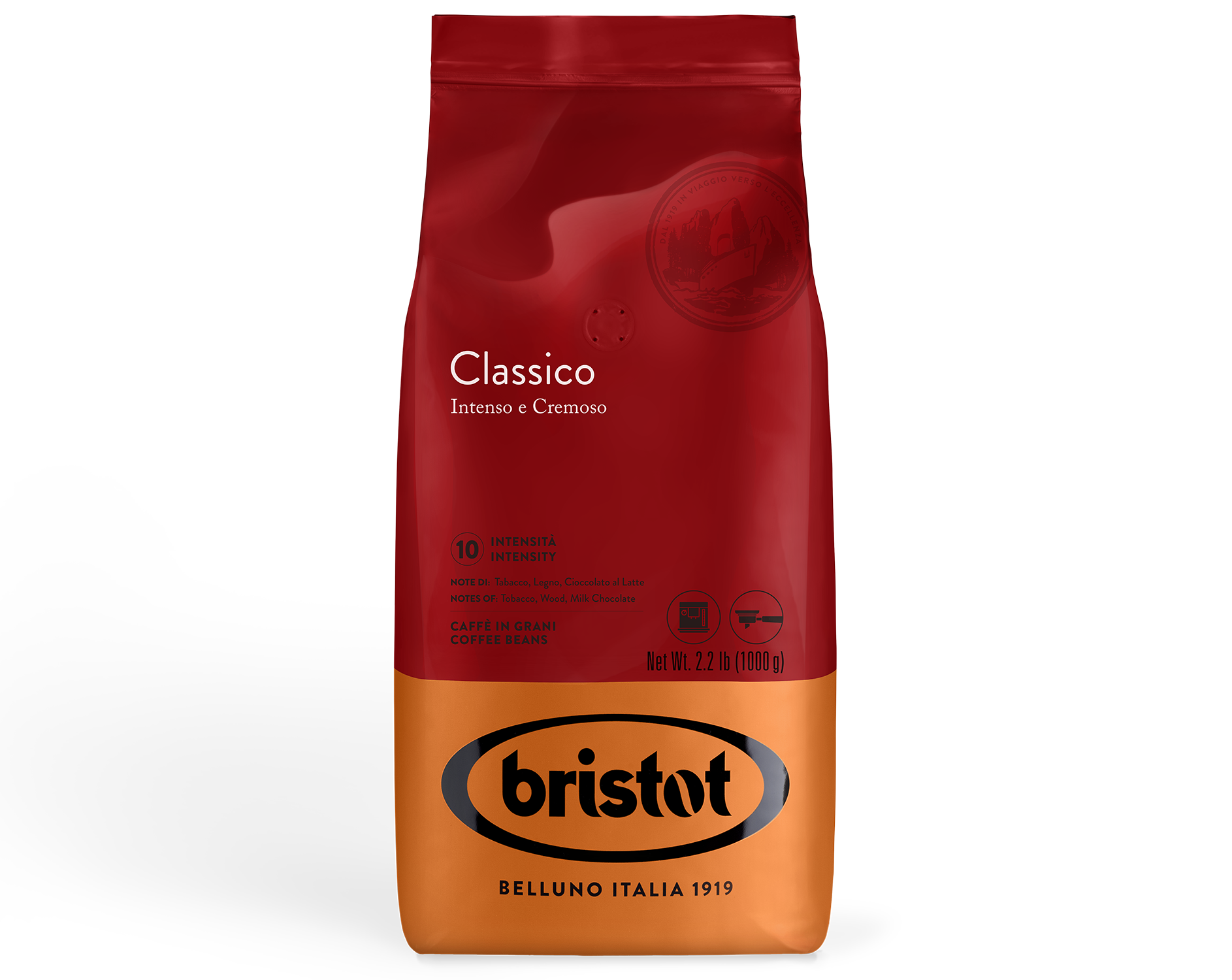 1 ק"ג פולי קפה בריסטוט קלסיקו Bristot Classico