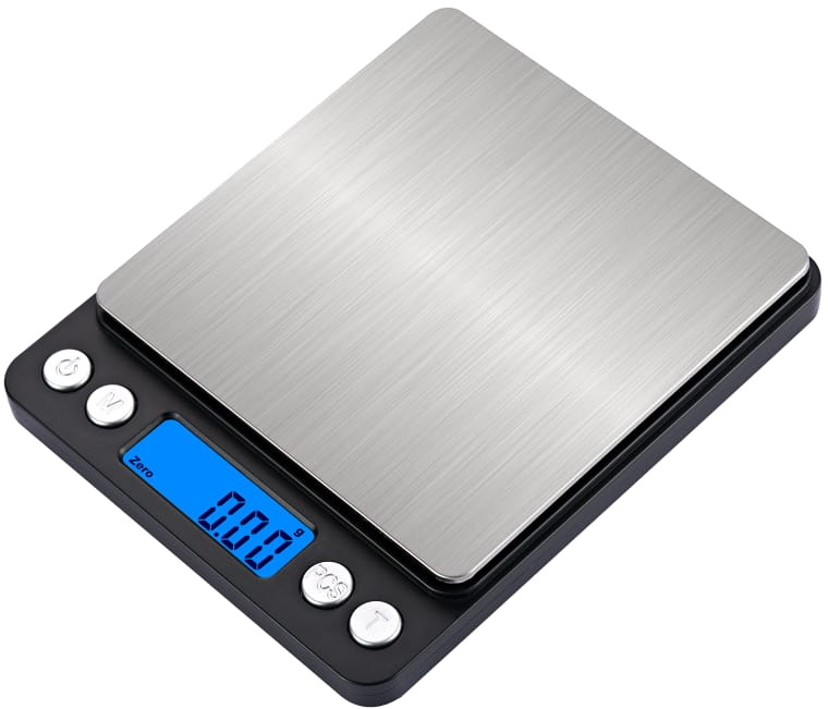 משקל דיגיטלי המתאים לשקילת קפה עם ספירת יחידות