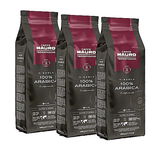 3 קג פולי קפה מאורו  100 אחוז ערביקה Mauro