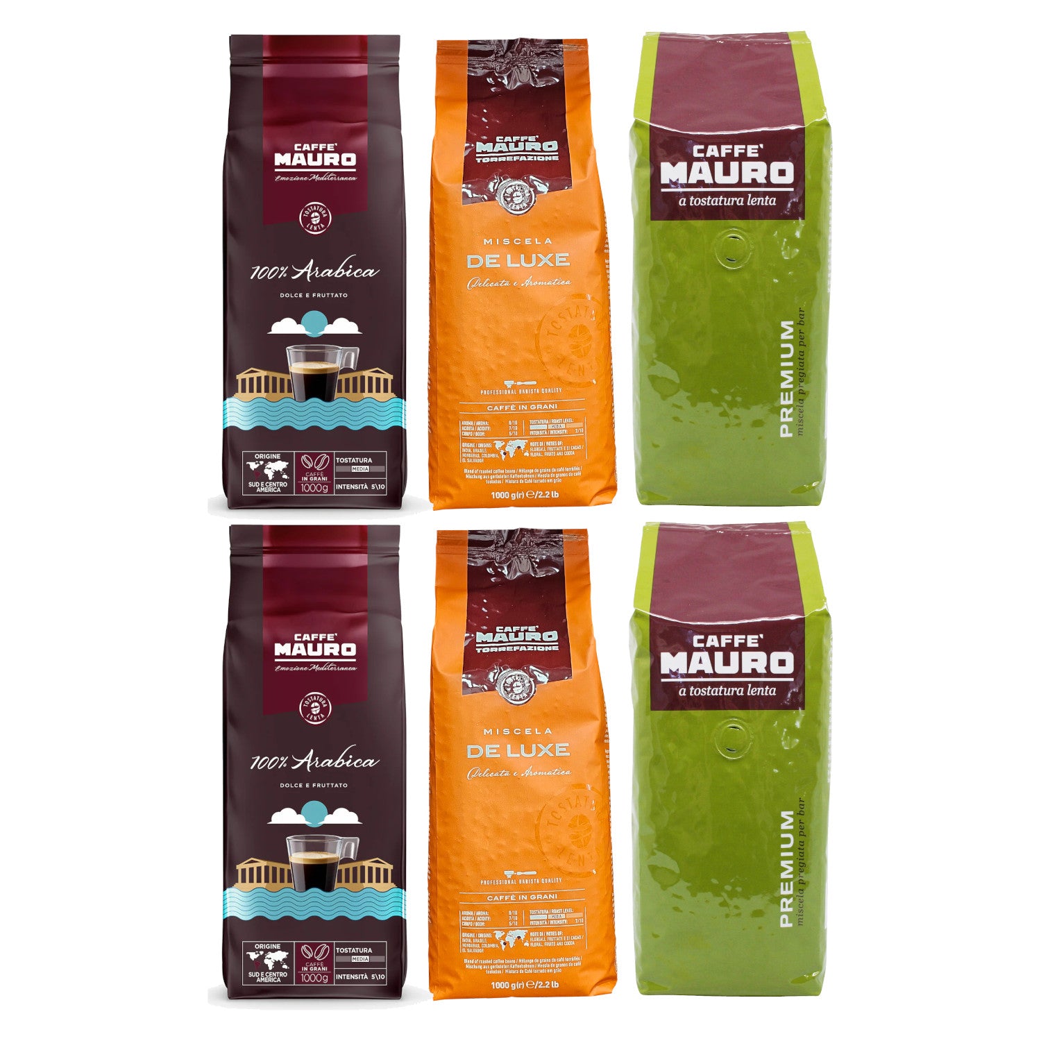 6 ק"ג פולי קפה מאורו מיקס Mauro Mix