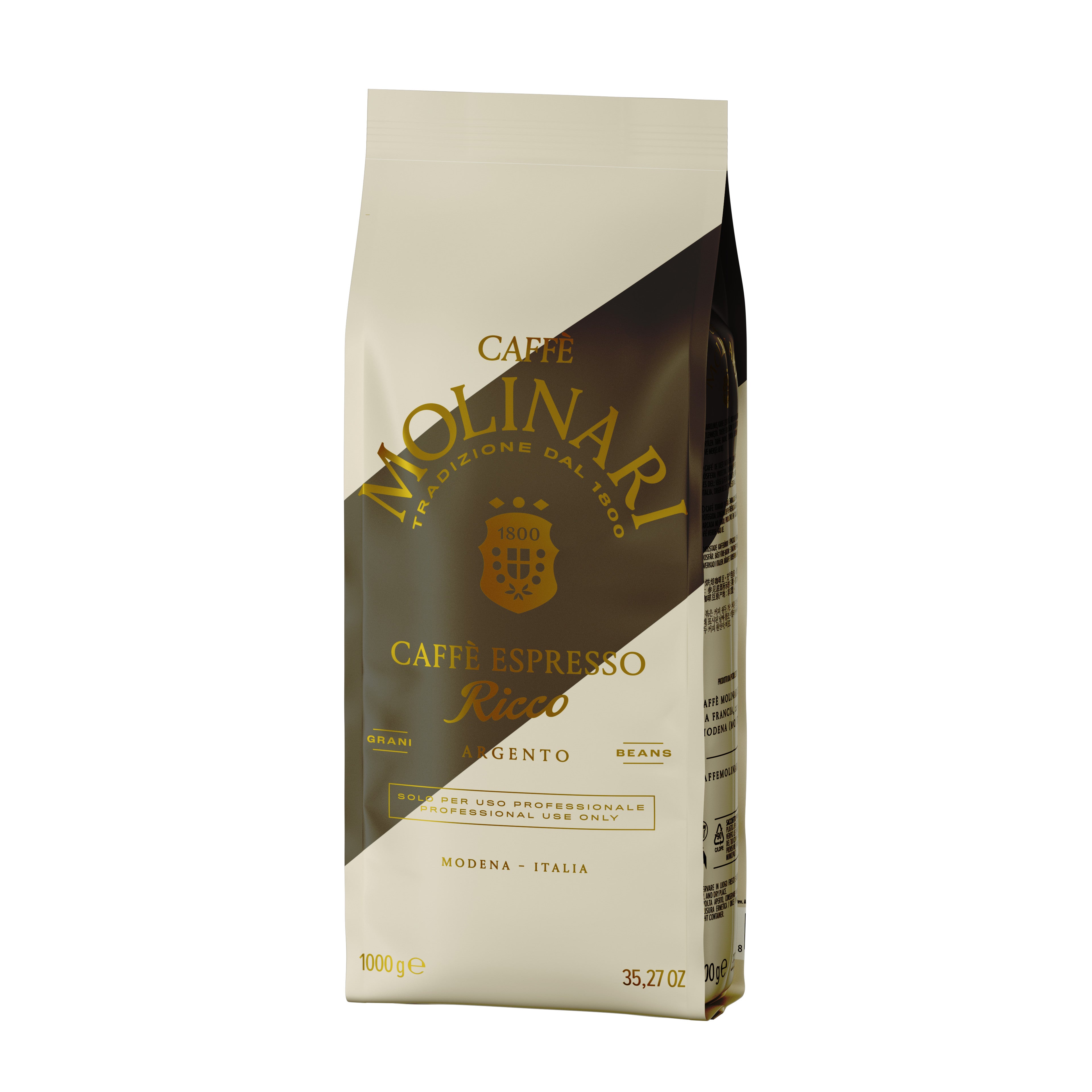1 ק"ג פולי קפה מולינרי ריקו - Molinari Rico