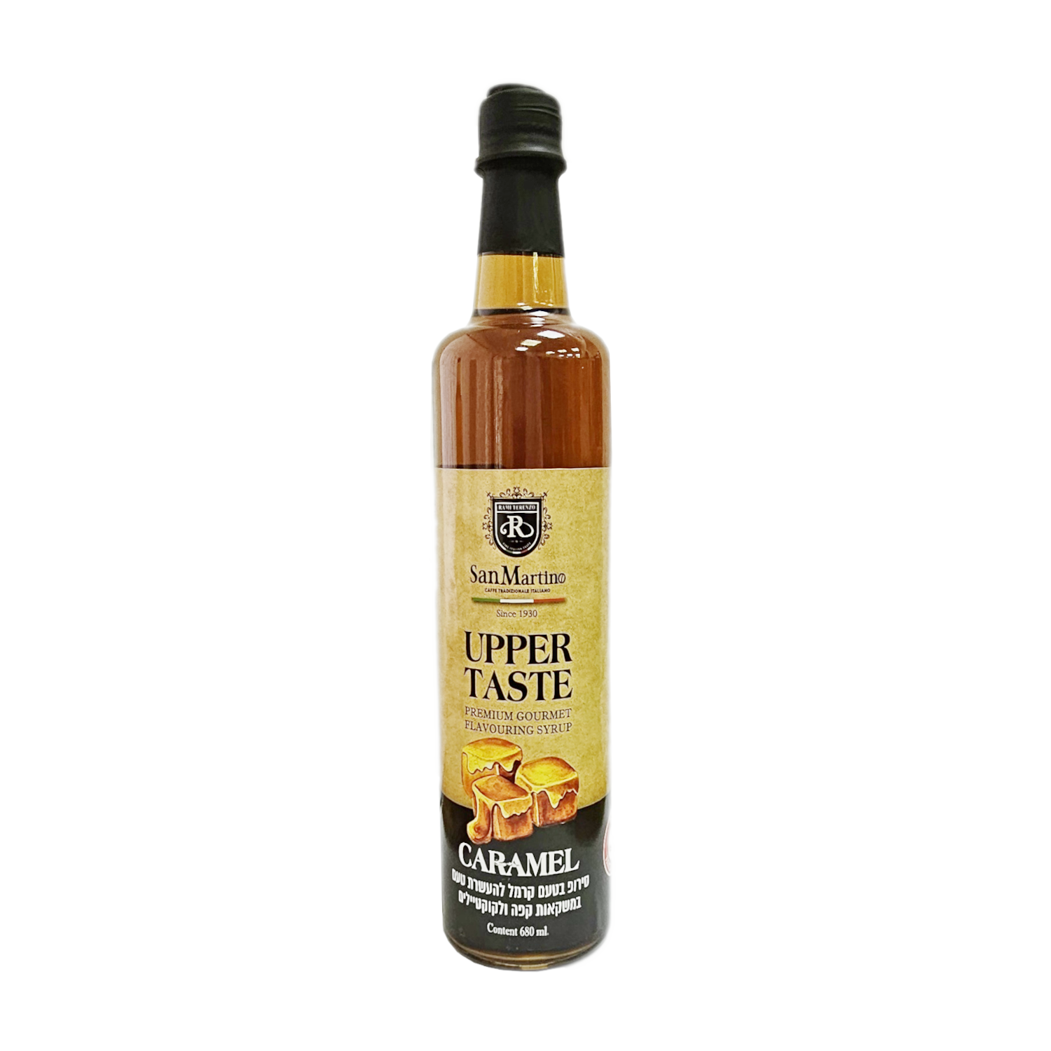 סירופ לקפה בטעם קרמל