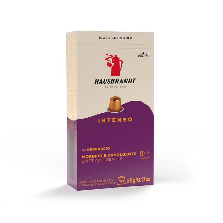 10 алюминиевых капсул HAUSBRANDT GOURMET, совместимых с Nespresso