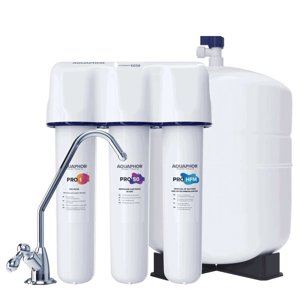 מערכת אוסמוזה הפוכה קומפקטית Aquaphor OSMO PRO 50