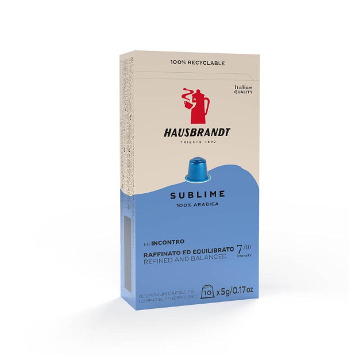 10 алюминиевых капсул HAUSBRANDT GOURMET, совместимых с Nespresso