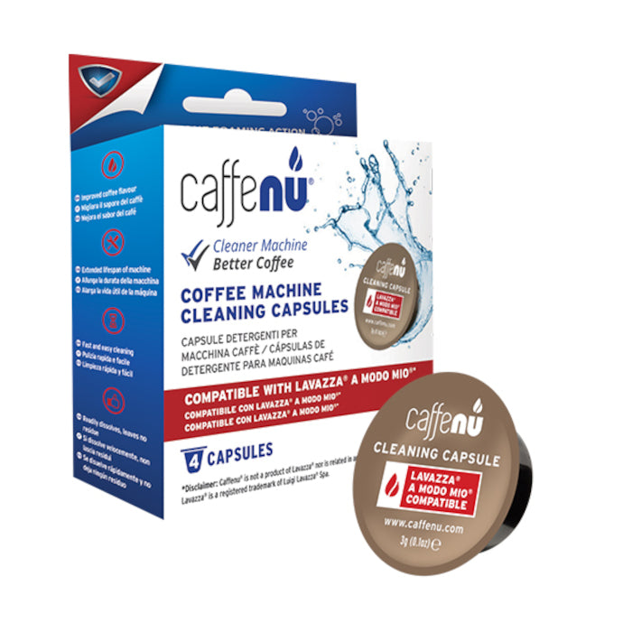 4 капсулы для очистки остатков кофе, совместимые с машинами Lavazza Amodo Mio