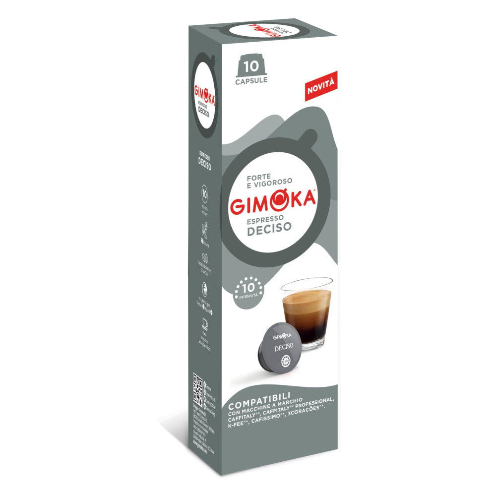 10 קפסולות Gimoka Deciso תואמות קפיטלי
