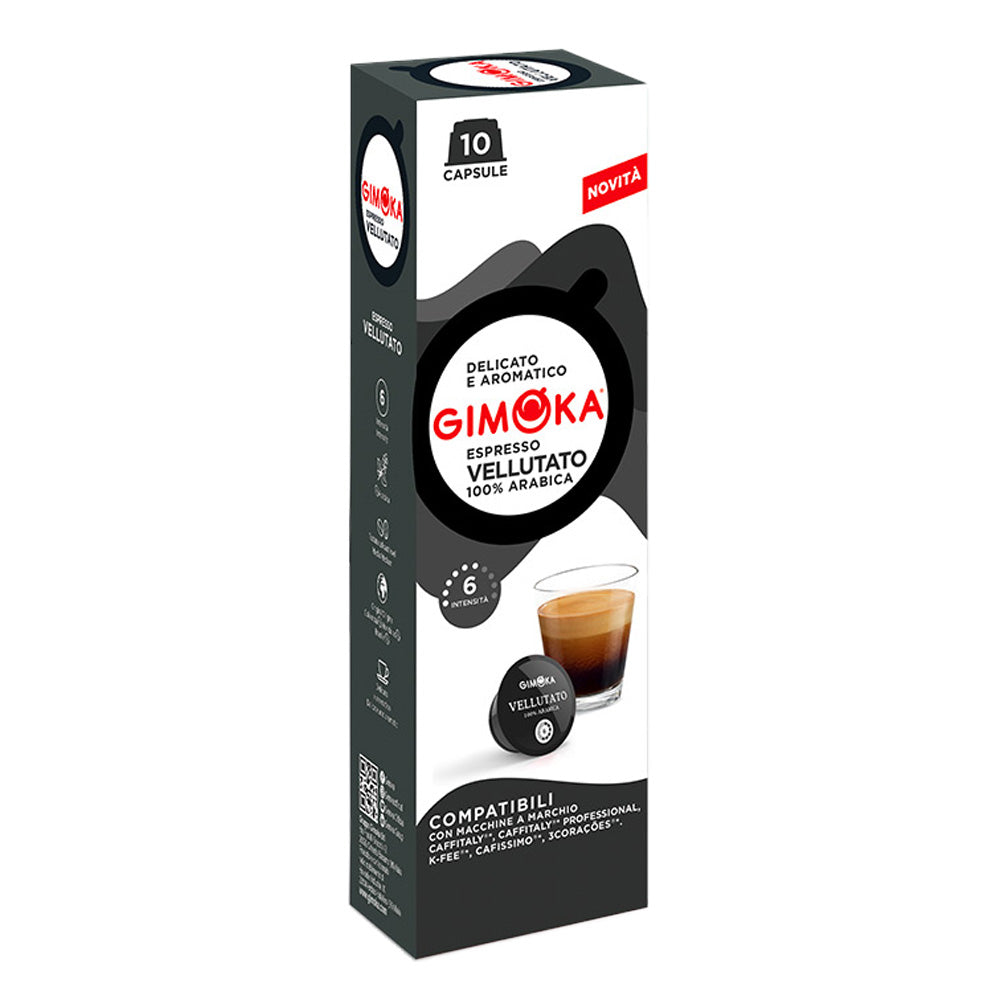 10 קפסולות Gimoka Vellutato תואם קפיטלי