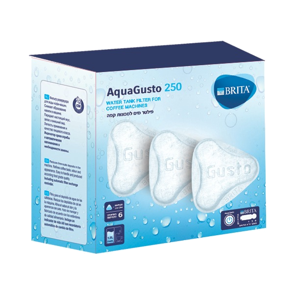 שלישיית פילטרים סופחי אבנית בריטה Brita AquaGusto 250