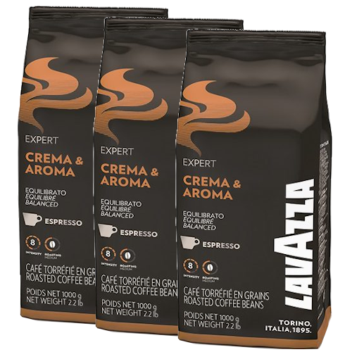 3 ק"ג פולי קפה לוואצה קרמה & ארומה