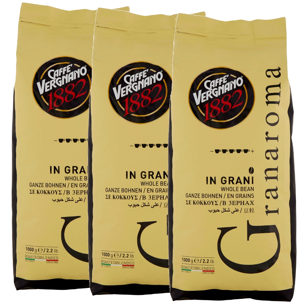 3 ק"ג פולי קפה ורניאנו גראן ארומה  Vergnano 1882 Gran Aroma