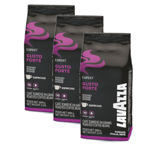 3 ק"ג פולי קפה לוואצה גוסטו פורטה Lavazza Gusto Forte
