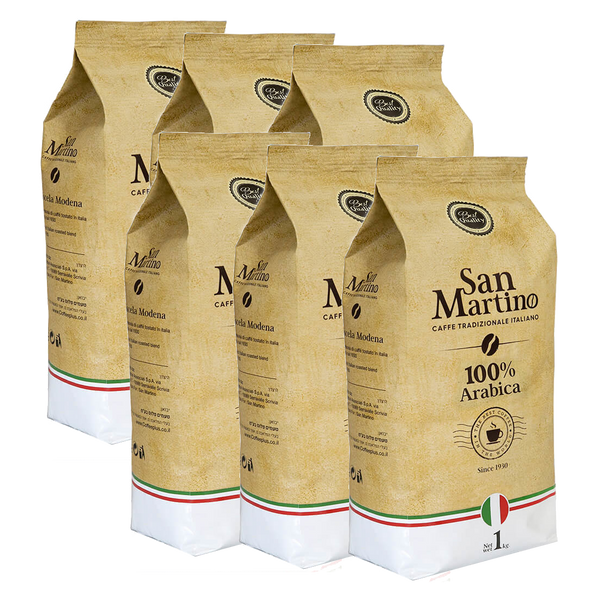 6 קג פולי קפה 100% ערביקה סאן מרטינו San Martino Best Quality