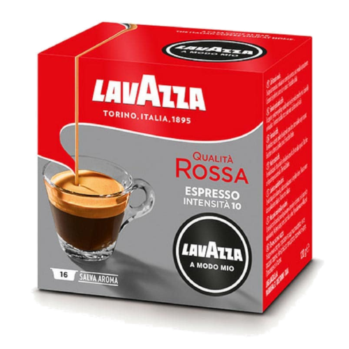 16 קפסולות Qualita ROSSA של Lavazza Amodo-Mio מקוריות