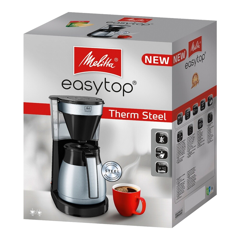 מכשיר הכנת קפה פילטר בטיפטוף Melitta EasyTop Therm Steel Filter coffee maker