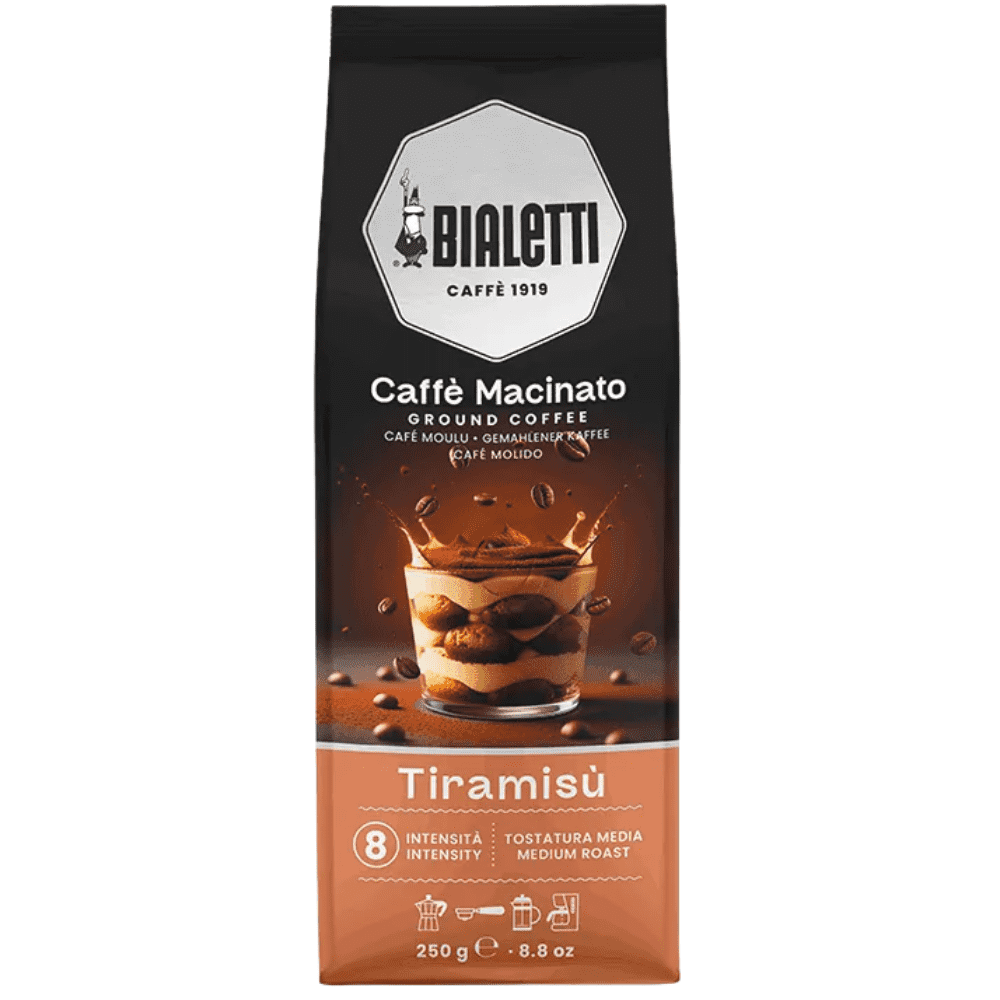 250 גרם קפה ביאלטי טחון למקינטה  - Bialetti Perfetto Tiramisu