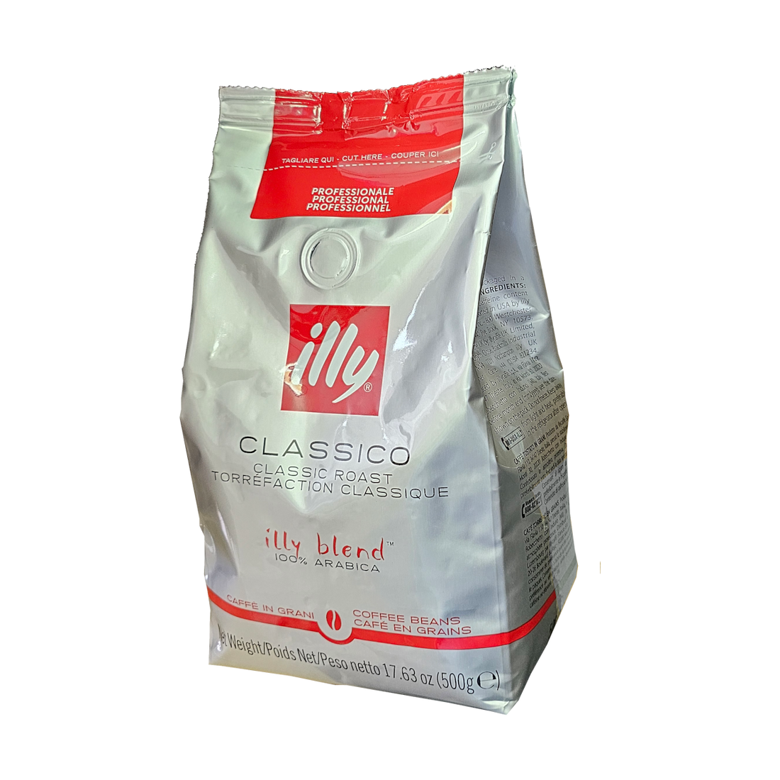 תערובת פולי קפה מהדורה מיוחדת למשרדים 100 % ערביקה בקלייה בינונית Illy classico 500 גרם