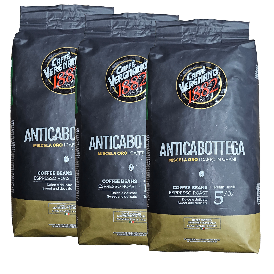 3 ק"ג פולי קפה ורניאנו אנטיקה בוטקה Vergnano 1882 Antica Bottega