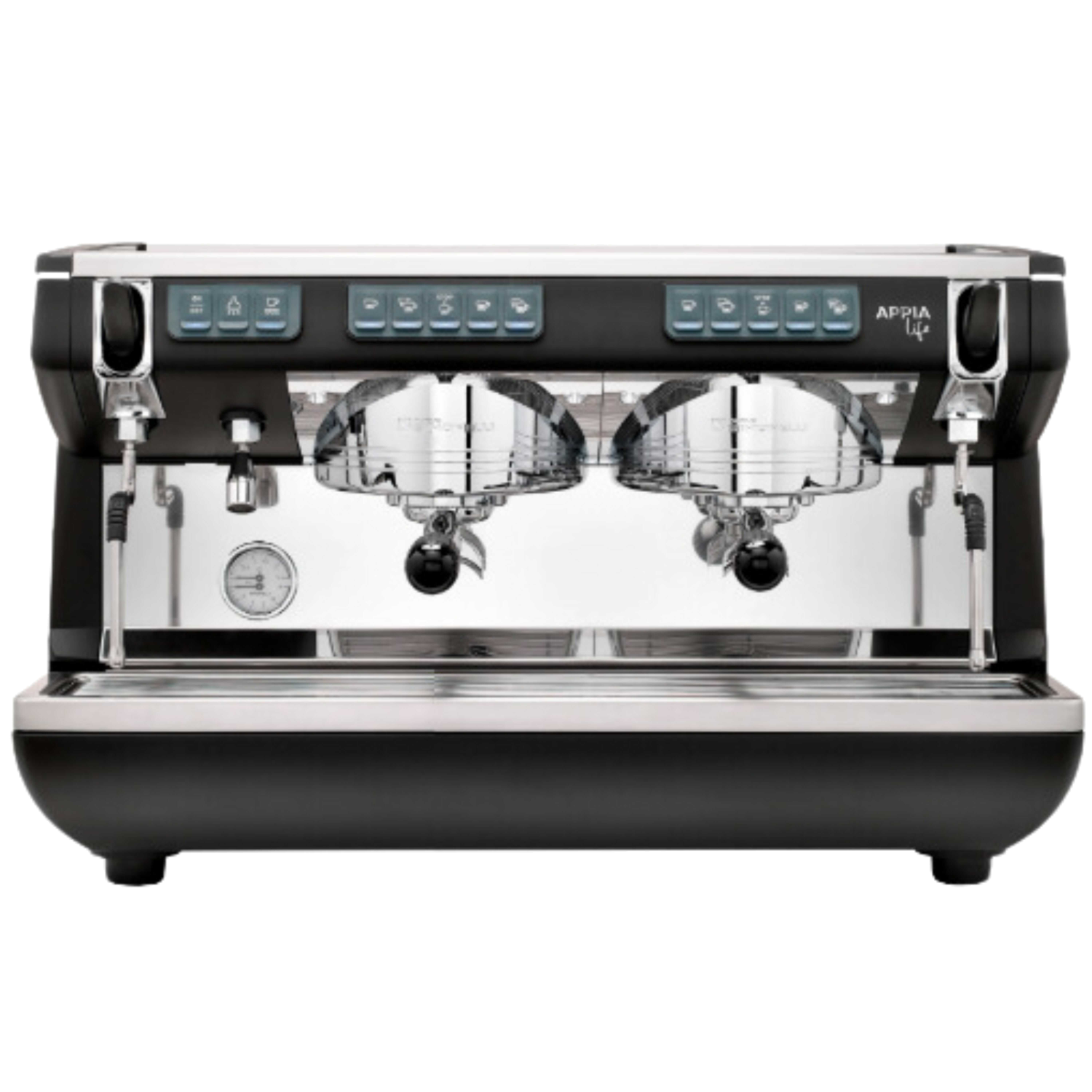 מכונת אספרסו לבית קפה 2 ראשים שחורה - Nuova Simonelli Appia Life 2G
