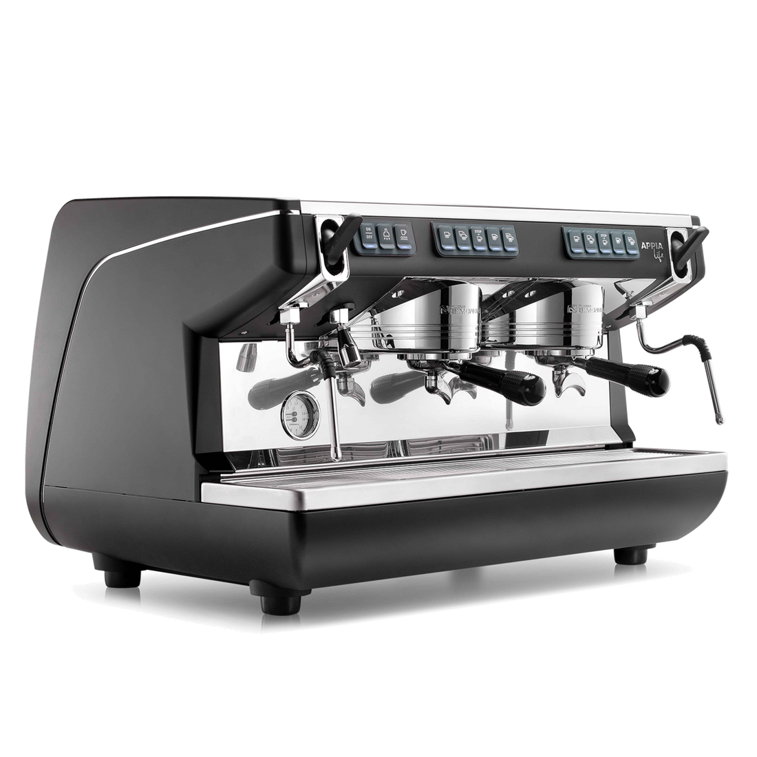 מכונת אספרסו לבית קפה 2 ראשים שחורה - Nuova Simonelli Appia Life 2G