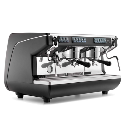 מכונת אספרסו לבית קפה 2 ראשים שחורה - Nuova Simonelli Appia Life 2G