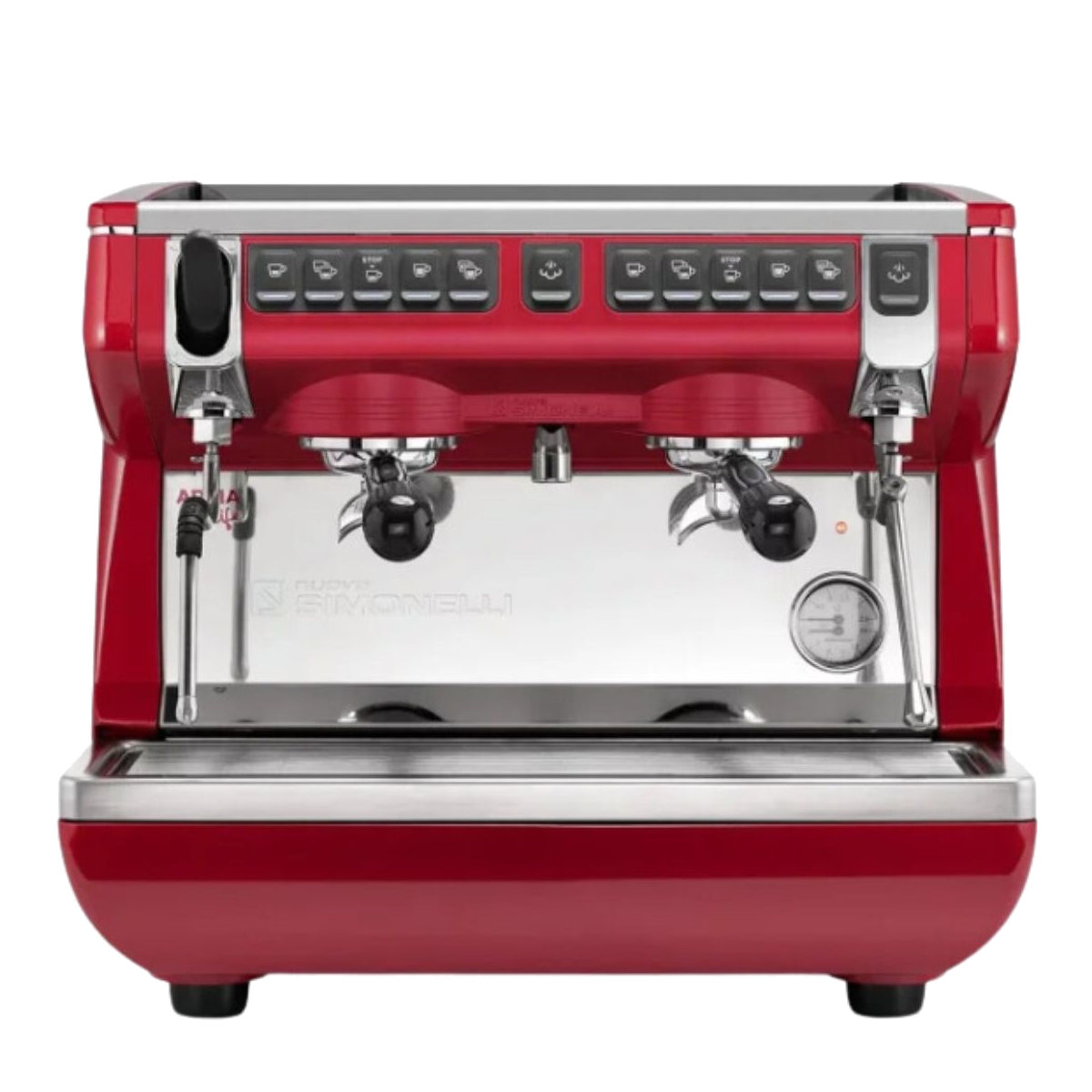 מכונת אספרסו מסחרית 2 ראשים אדומה - Nuova Simonelli Appia Life 2G Compact