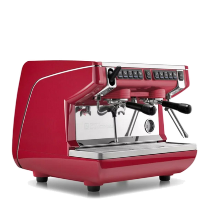 מכונת אספרסו מסחרית 2 ראשים אדומה - Nuova Simonelli Appia Life 2G Compact