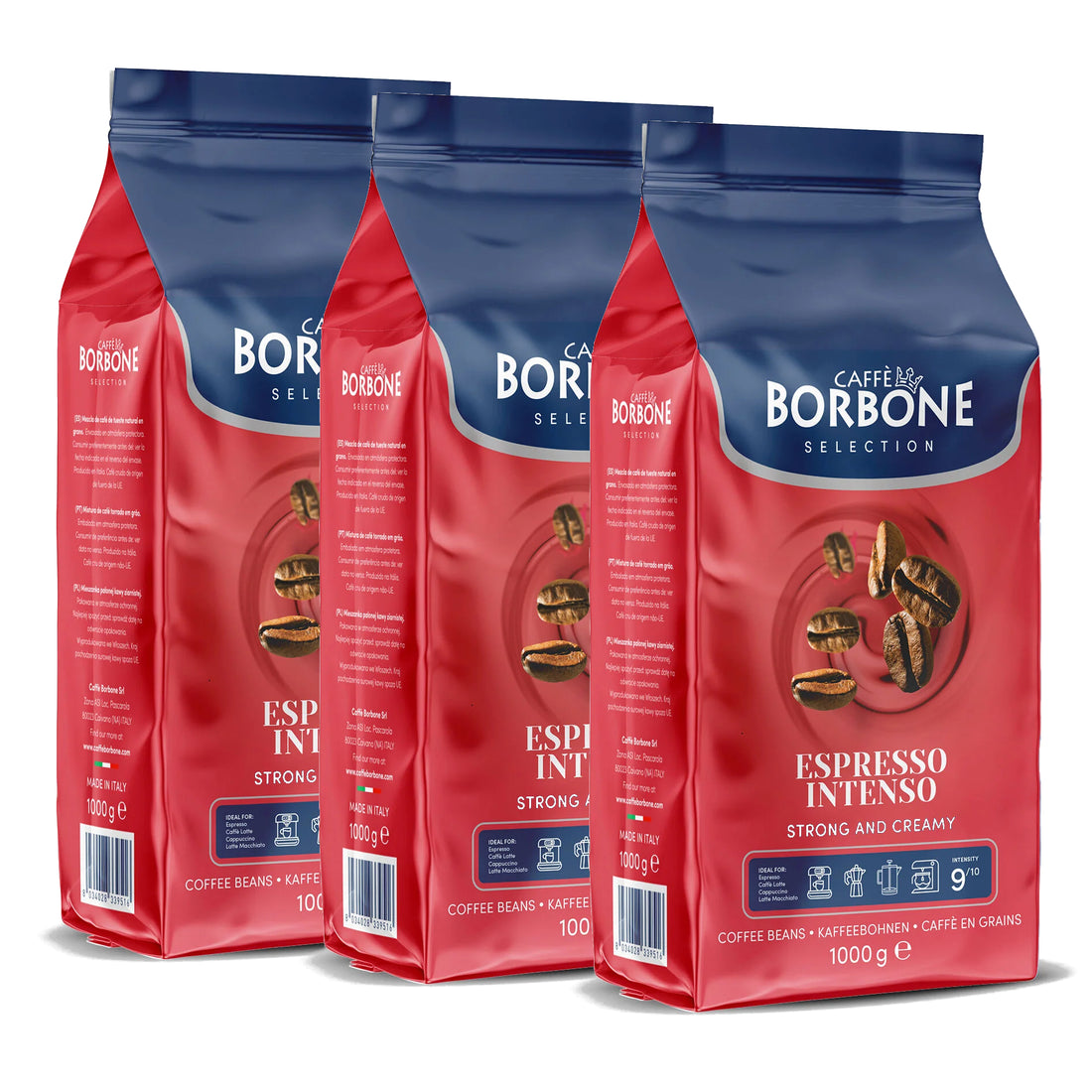 3 ק"ג פולי קפה אינטנסו Caffe Borbone Espresso Intenso