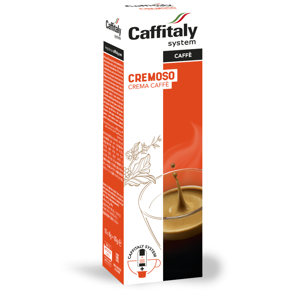 10 קפסולות קרמוסו תואם קפיטלי Caffitaly CAFFÈ