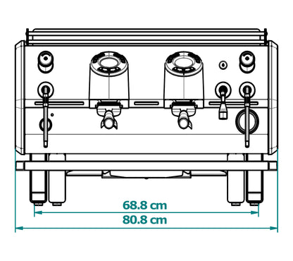 מכונת אספרסו החדישה D8 עם שני ראשים. SanRemo D8