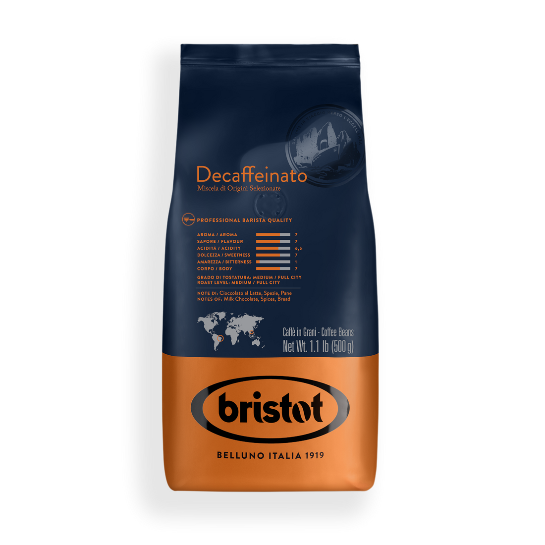 1 кг кофе Bristot Americano 100% Арабика Bristot L&