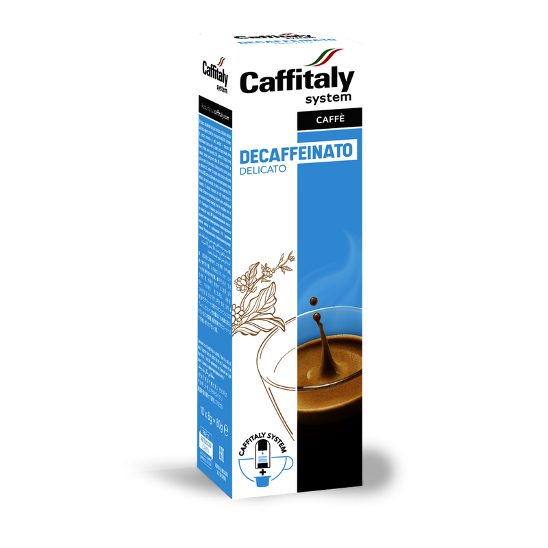 10 קפסולות נטול קפאין שיטת קפיטלי Caffitaly CAFFÈ