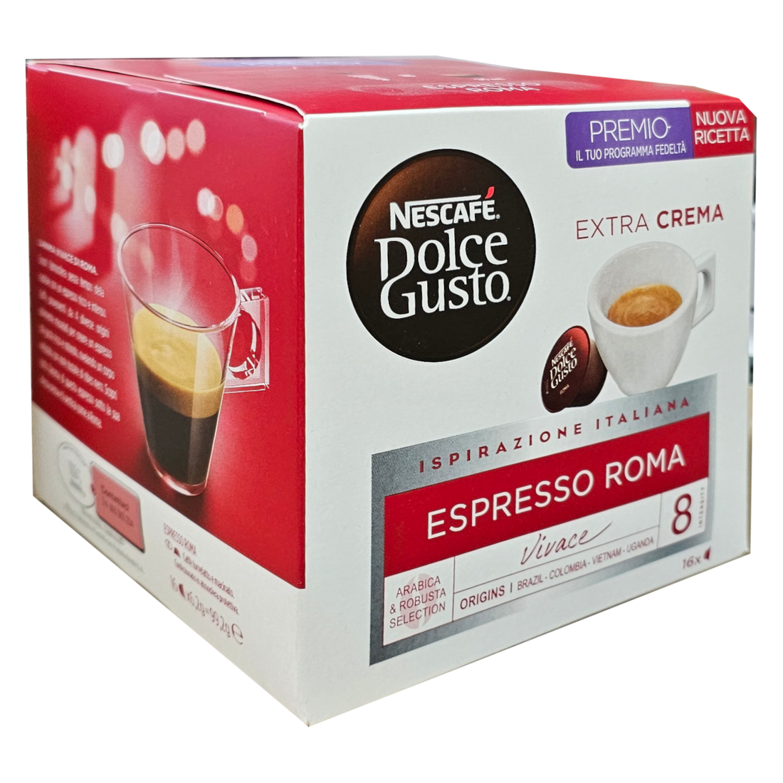16 קפסולות אספרסו רומא של Nescafe דולצ&