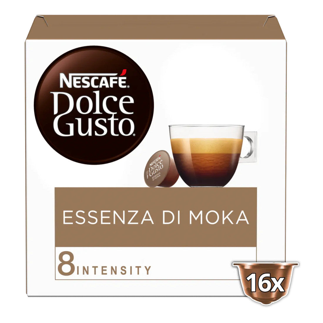 16 קפסולות Essenza Di Moka של Nescafe דולצ&