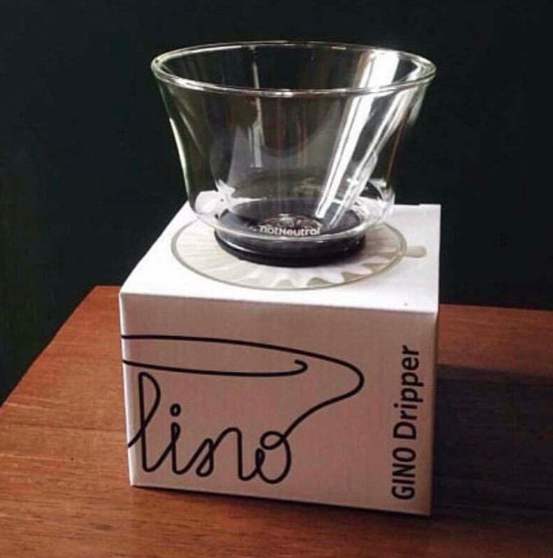 מעמד גינו למזיגה מעל (Pour Over) מזכוכית עם דופן כפולה notNeutral Gino Dripper