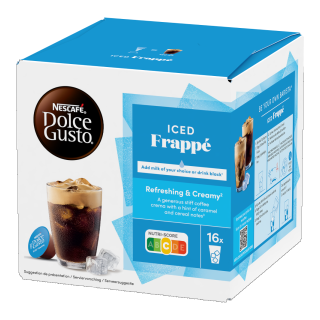 16 קפסולות אייס פרפפה של Nescafe דולצ&