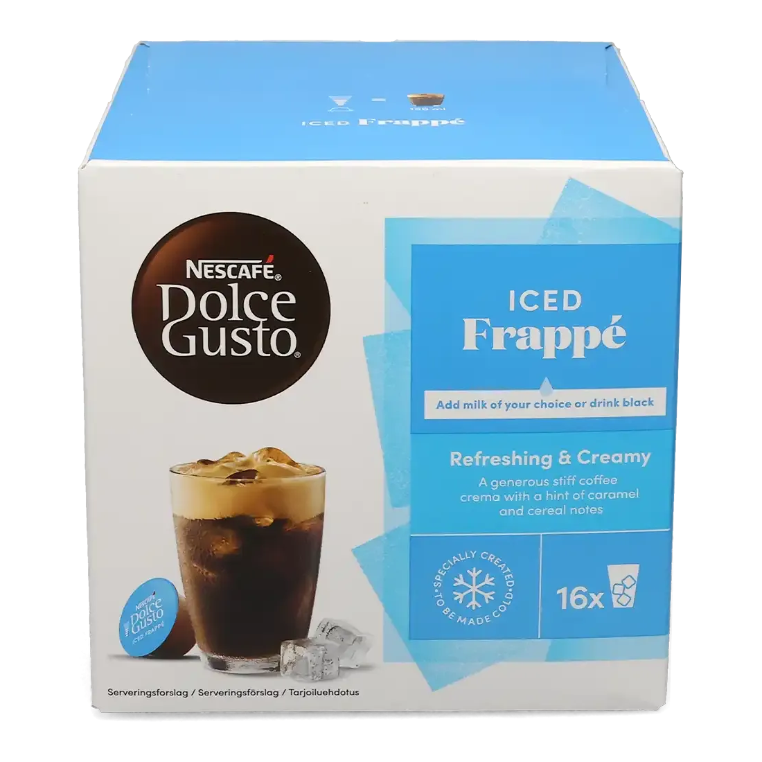 16 קפסולות אייס פרפפה של Nescafe דולצ&