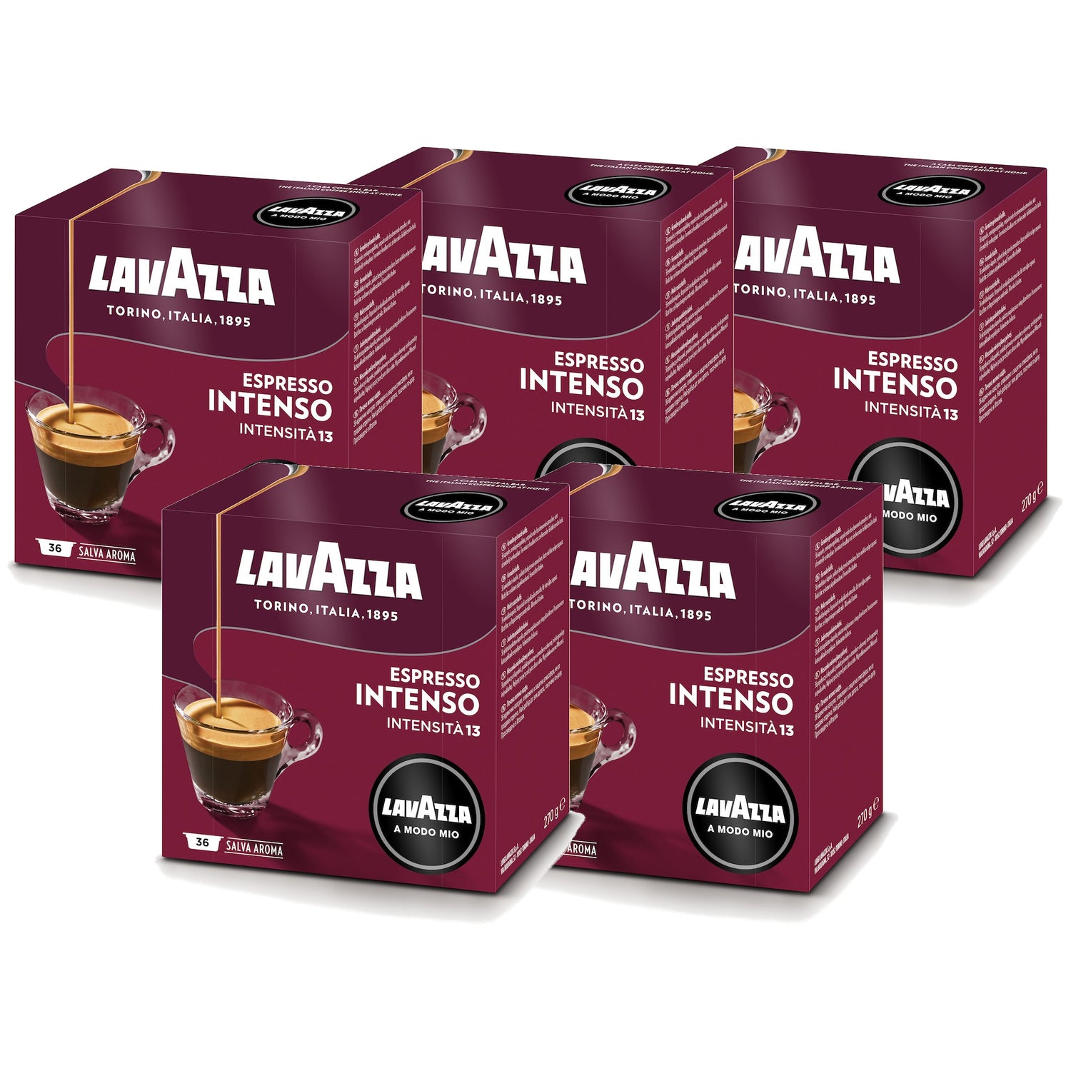 180 קפסולות INTENSO של Lavazza Amodo-Mio מקוריות