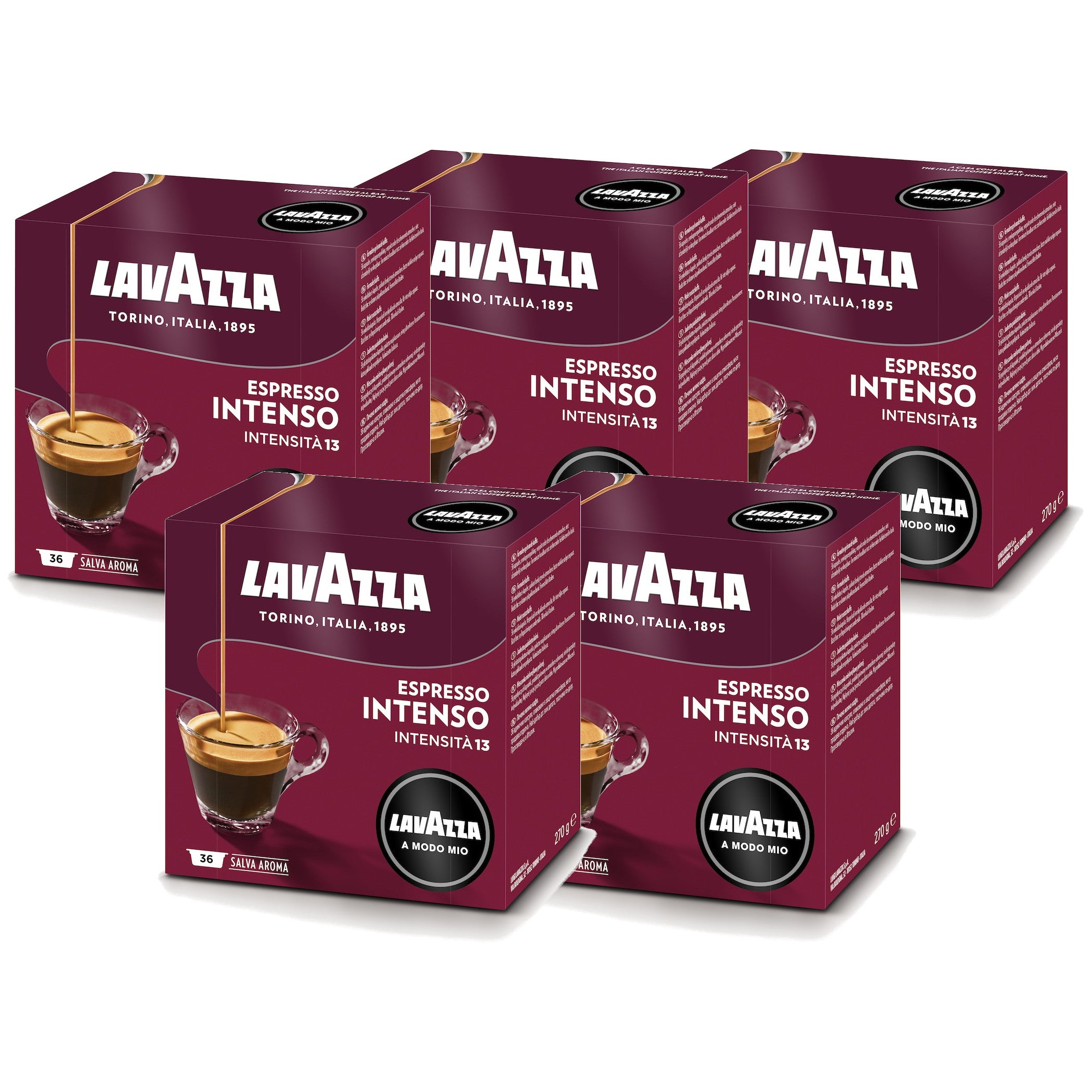180 קפסולות INTENSO של Lavazza Amodo-Mio מקוריות