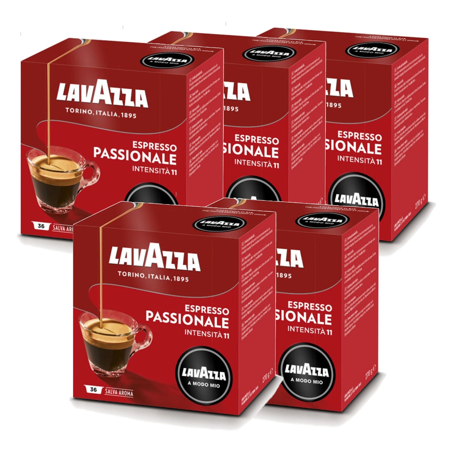 36 оригинальных капсул Lavazza Amodo-Mio PASSIONALE.
