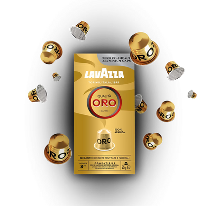 10 קפסולות Lavazza ORO תואמות נספרסו