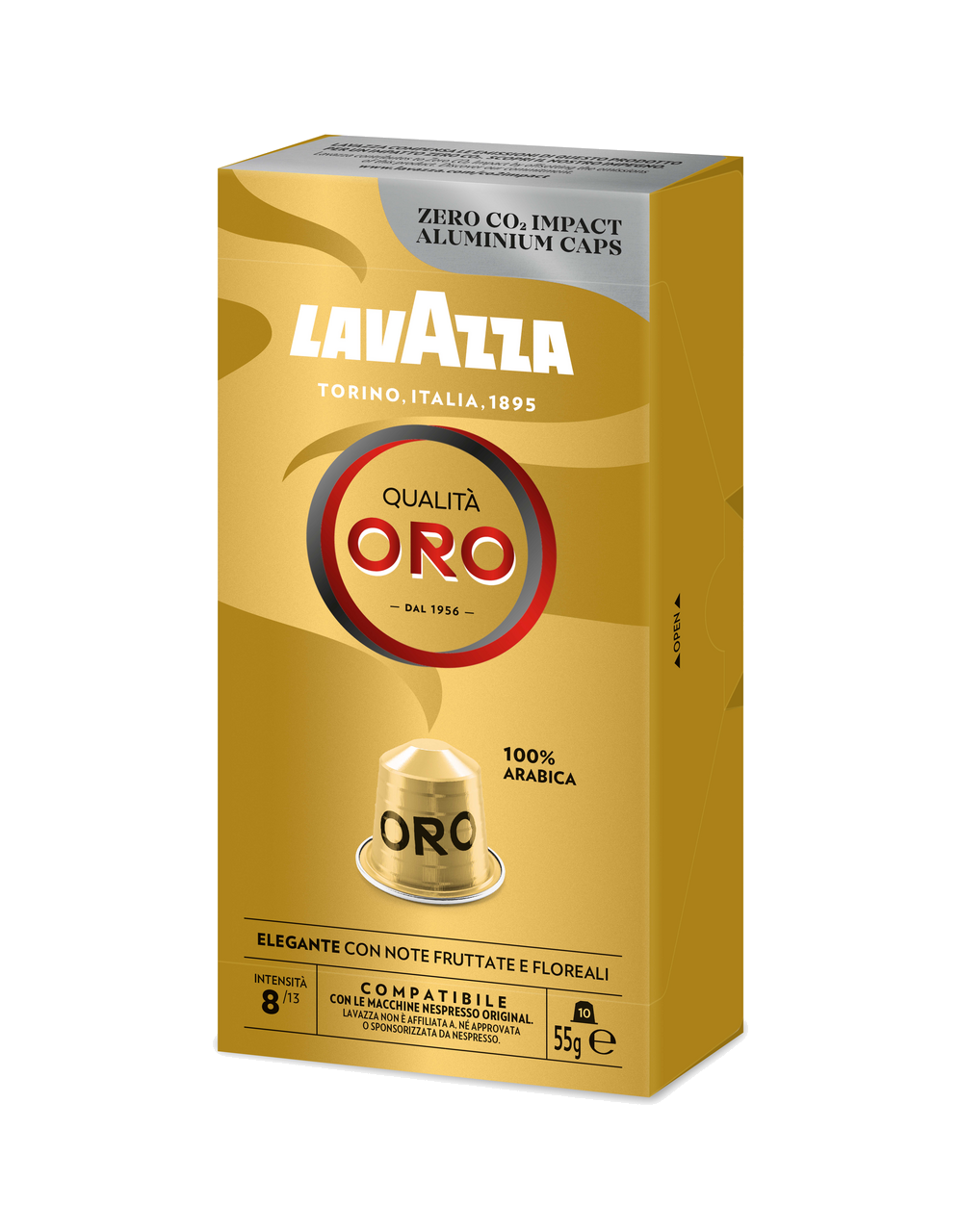 10 קפסולות Lavazza ORO תואמות נספרסו