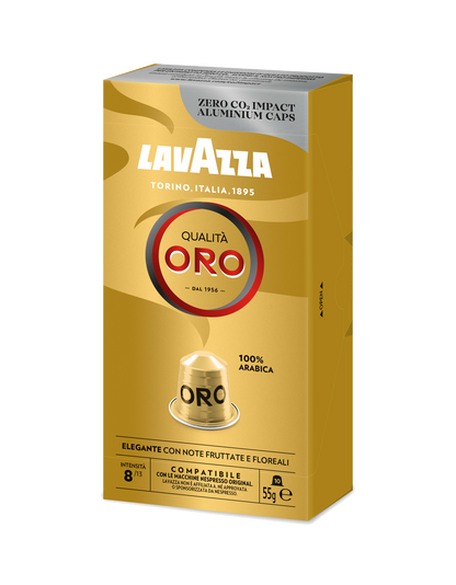 10 קפסולות Lavazza ORO תואמות נספרסו